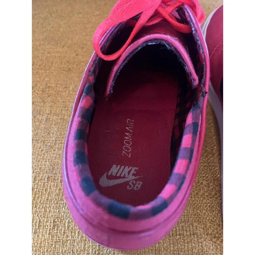 Nike SB Zoom Stefan Janoski Men's Size 9 Red Plaid Sneakers Shoes 615957-601